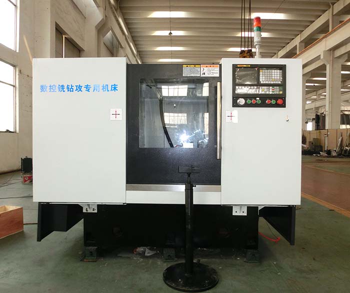 ZY-50數控銑(xi)鑽攻專用機床正(zhèng)面圖